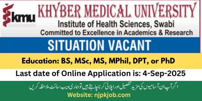 Lecturers Jobs 2025 in Khyber Medical University
